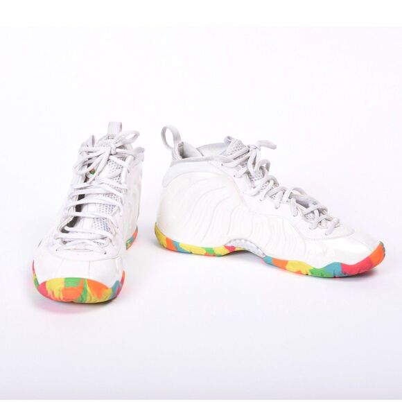 Nike, Air, Foamposite One White Fruity Pebbles Size 7Y Youth 7 Mens 7 Women 8.5 - Picture 3 of 7
